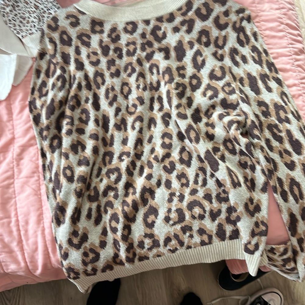 cheetah sweater